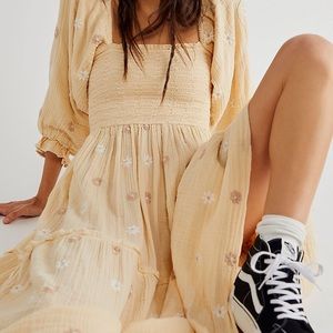 Dahlia Embroidered Maxi